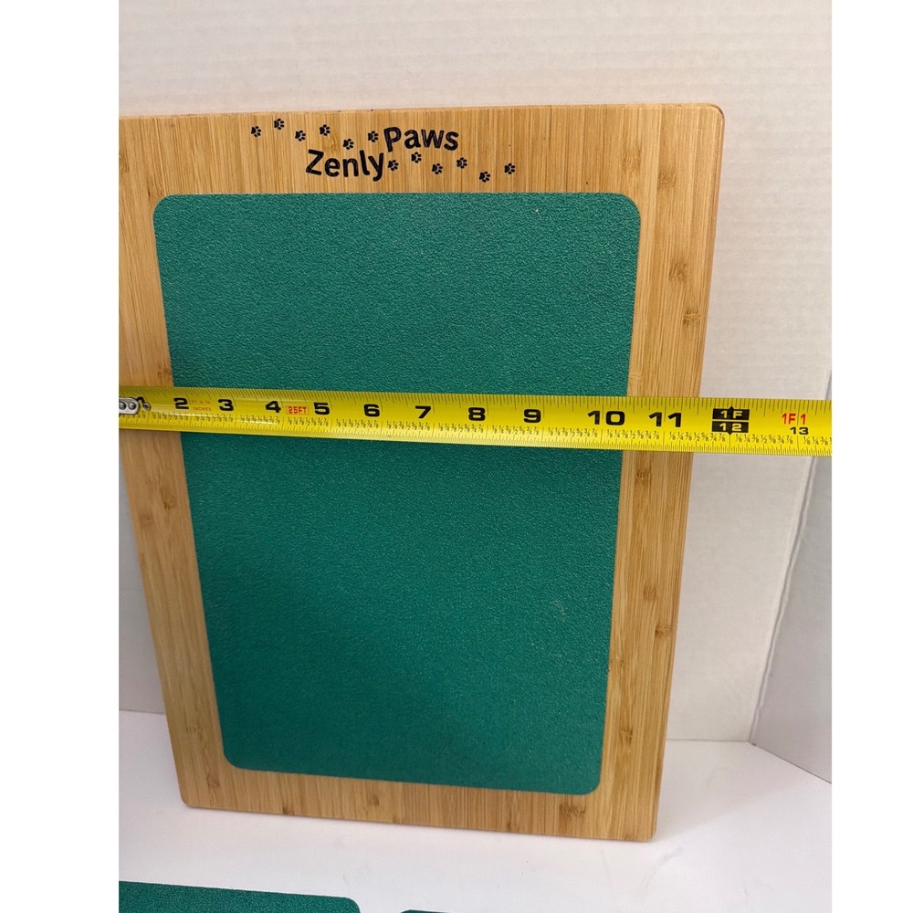 Zenly Paws Bamboo Dog Nail Scratch Board Green with 2 Replacement‎ Pads - Picture 5 of 12
